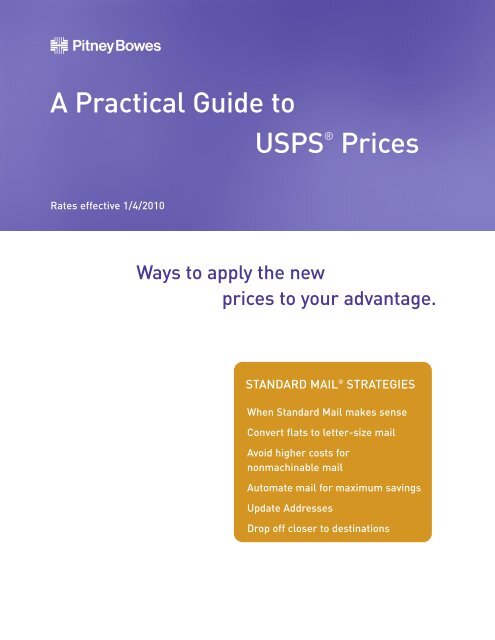 Pitney Bowes Usps Rate Chart