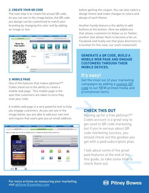 WhaT aRe QR Codes? - Pitney Bowes