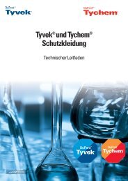 TYVEK® Technisches Handbuch - DuPont Personal Protection