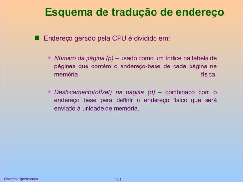 Slides Gerencia Memoria do Professor Wagner Zola - UTFPR