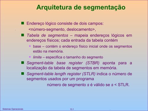 Slides Gerencia Memoria do Professor Wagner Zola - UTFPR