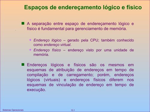 Slides Gerencia Memoria do Professor Wagner Zola - UTFPR