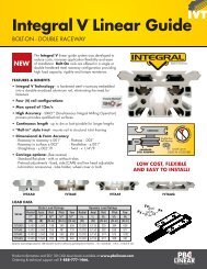 Integral V Linear Guide