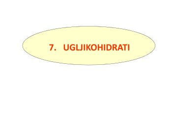 7. UGLJIKOHIDRATI - PBF