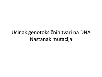 Mutacije - PBF