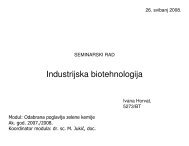 Industrijska biotehnologija, Ivana Horvat - PBF