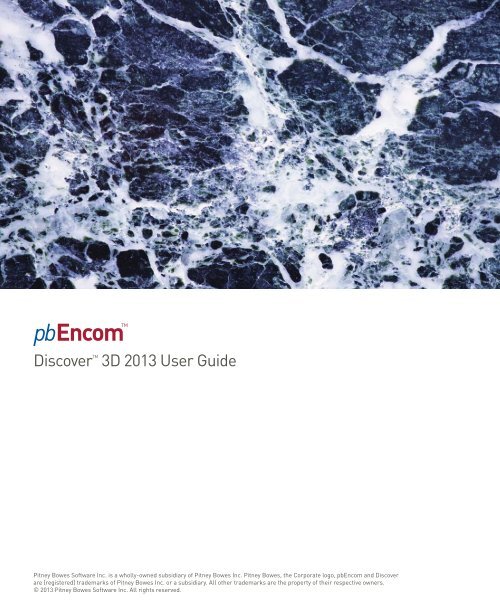 Encom Software Encom Discover 3D User Guide - Pitney Bowes Software