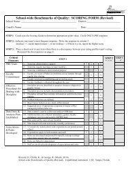School-wide Benchmarks of Quality: SCORING FORM ... - PBIS