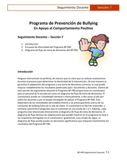 En Apoyo al Comportamiento Positivo - PBIS