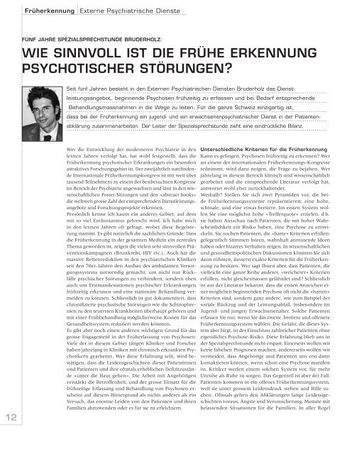 diagonal 2007-3 (pdf, 1Mb) - Psychiatrie Baselland PBL