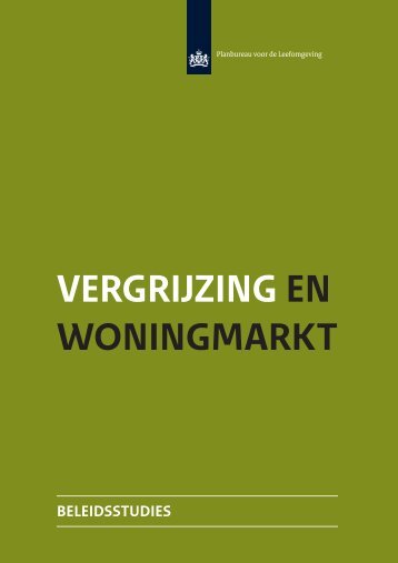 Vergrijzing en woningmarkt.pdf - Planbureau voor de Leefomgeving