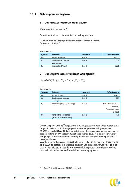 Functioneel ontwerp Vesta - Planbureau voor de Leefomgeving