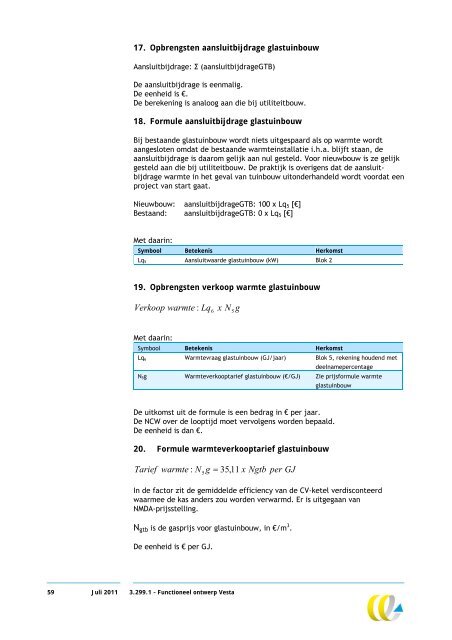 Functioneel ontwerp Vesta - Planbureau voor de Leefomgeving