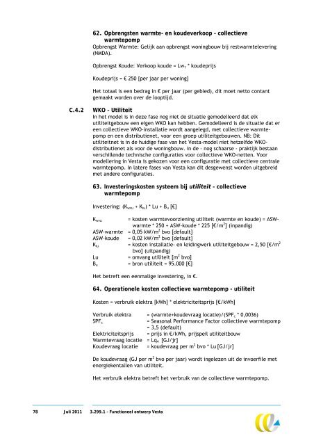 Functioneel ontwerp Vesta - Planbureau voor de Leefomgeving