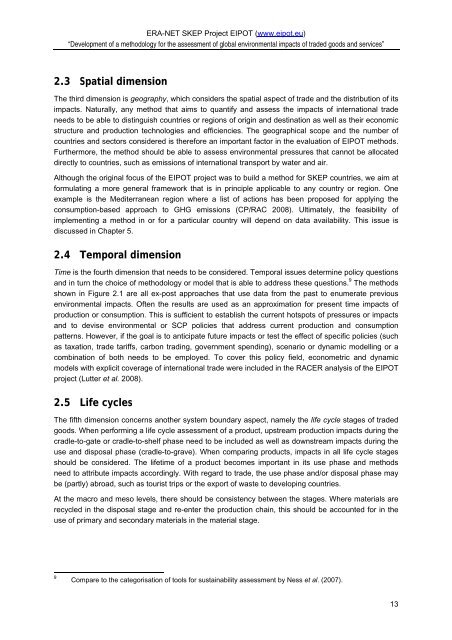 EIPOT Final Project Report - Stockholm Environment Institute