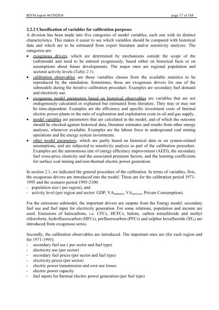 Targets IMage Energy Regional (TIMER) Model, Technical ...