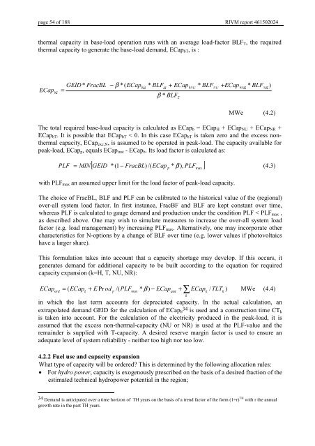 Targets IMage Energy Regional (TIMER) Model, Technical ...