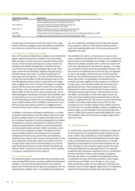 PBL rapport 550026002 Calibration and validation of the land use ...