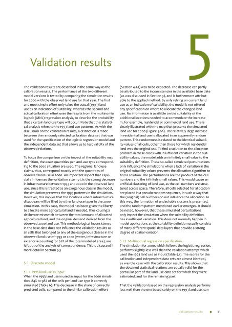 PBL rapport 550026002 Calibration and validation of the land use ...