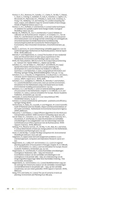 PBL rapport 550026002 Calibration and validation of the land use ...