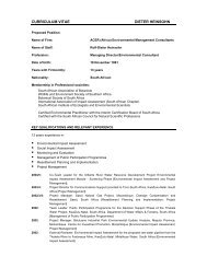 CURRICULUM VITAE DIETER HEINSOHN - PBMR