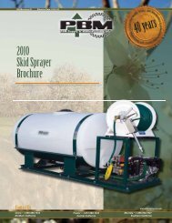 2010 Skid Sprayer Brochure - PBM Supply & Mfg.