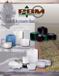2013 Tanks & Accessories Book - PBM Supply & Mfg.