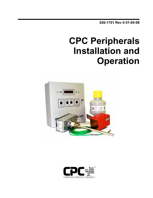 CPC Peripherals Installation and Operation - Emerson Climate ...