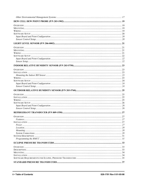 CPC Peripherals Installation and Operation - Emerson Climate ...