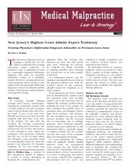 New Jersey's Highest Court Admits Expert Testimony - Porzio ...