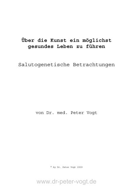 Download Script Lebensstil - Dr. med. Peter Vogt