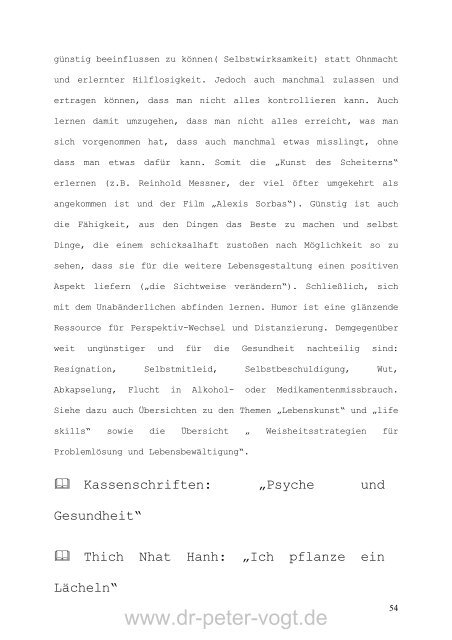 Download Script Lebensstil - Dr. med. Peter Vogt