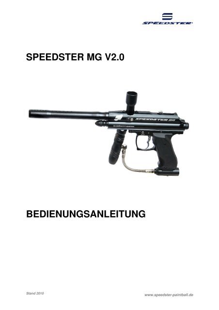 SPEEDSTER MG V2.0 BEDIENUNGSANLEITUNG - PBportal.de