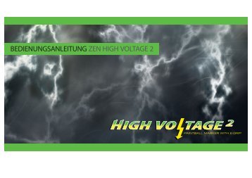 BEDIENUNGSANLEITUNG ZEN HIGH VOLTAGE 2 - PBportal.de