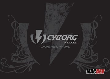 Macdev Cyborg RX - Paintball Gun Manuals