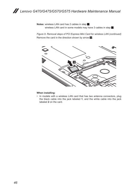 Lenovo G470/G475/G570/G575 Hardware Maintenance Manual