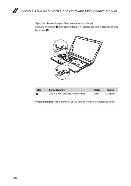 Lenovo G470/G475/G570/G575 Hardware Maintenance Manual