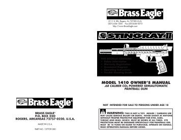 Brass Eagle Stingray Manual.pdf - SOVA SpecOps