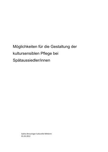 Handout B: SpÃ¤taussiedler/innen (Galina Breuninger)