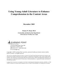 Using Young-Adult Literature to Enhance Comprehension in ... - PBS