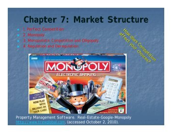 Chapter 7: Market Structure
