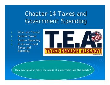 Taxes and Government Spending Power Point Notes - Phillipsburg ...