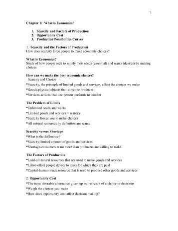 Fundamentals of Economics Notes Microsoft Word