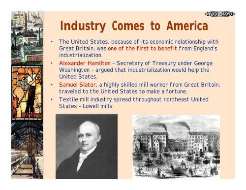 The Industrial Revolution