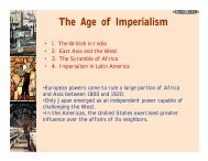 The Age of Imperialism