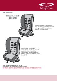 CHILD RESTRAINT FOR CARS - Babylove