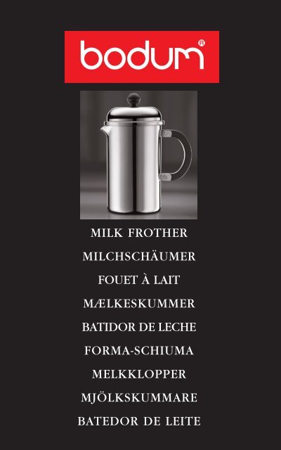 Bodum Schiuma Milk Frother - Stainless Steel