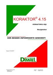 KORAKTOR®-SQL Neuigkeiten - Dimmel-Software Gmbh