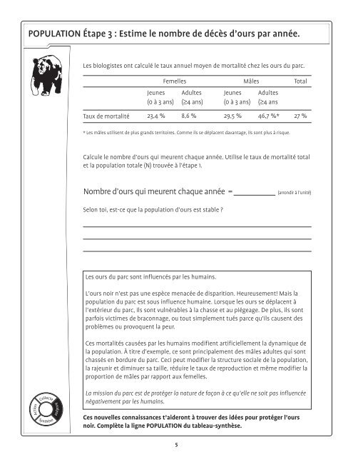 Carnet scientifique - Version PDF (339 ko) - Parcs Canada