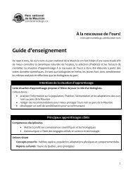 Guide d'enseignement - Version PDF (124 ko) - Parcs Canada